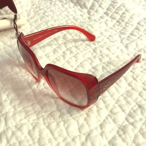 Dolce and Gabbana red sunglasses